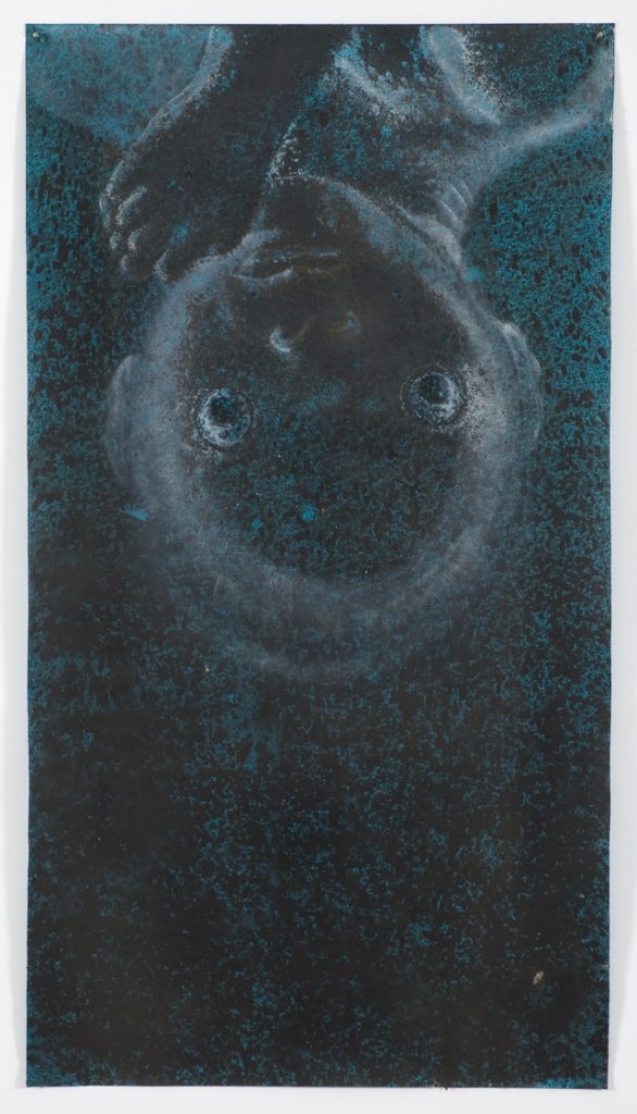 Edgar Arceneaux, The Sea Baby, 2009, Acrylic, graphite on paper, 153 x 84 cm, Photocredit Lutz Bertram, Berlin
