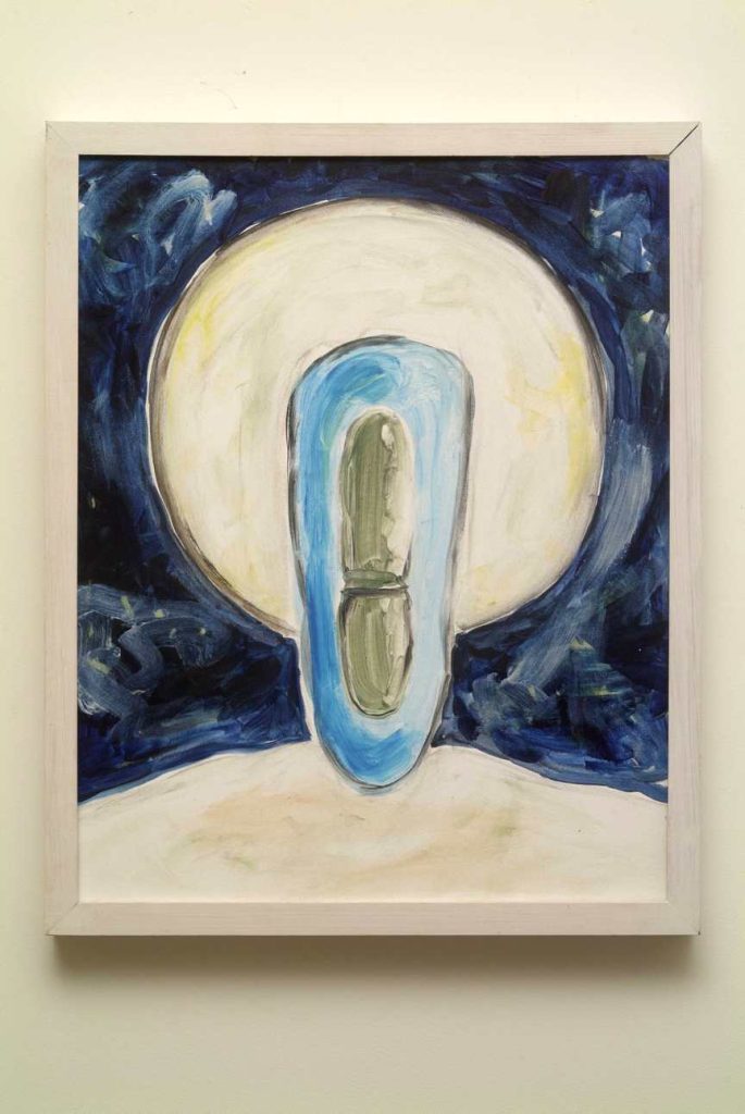 Jutta Koether, Radical Nude/ 2nd Version, 2001, Acrylic on canvas, 16" x 20"