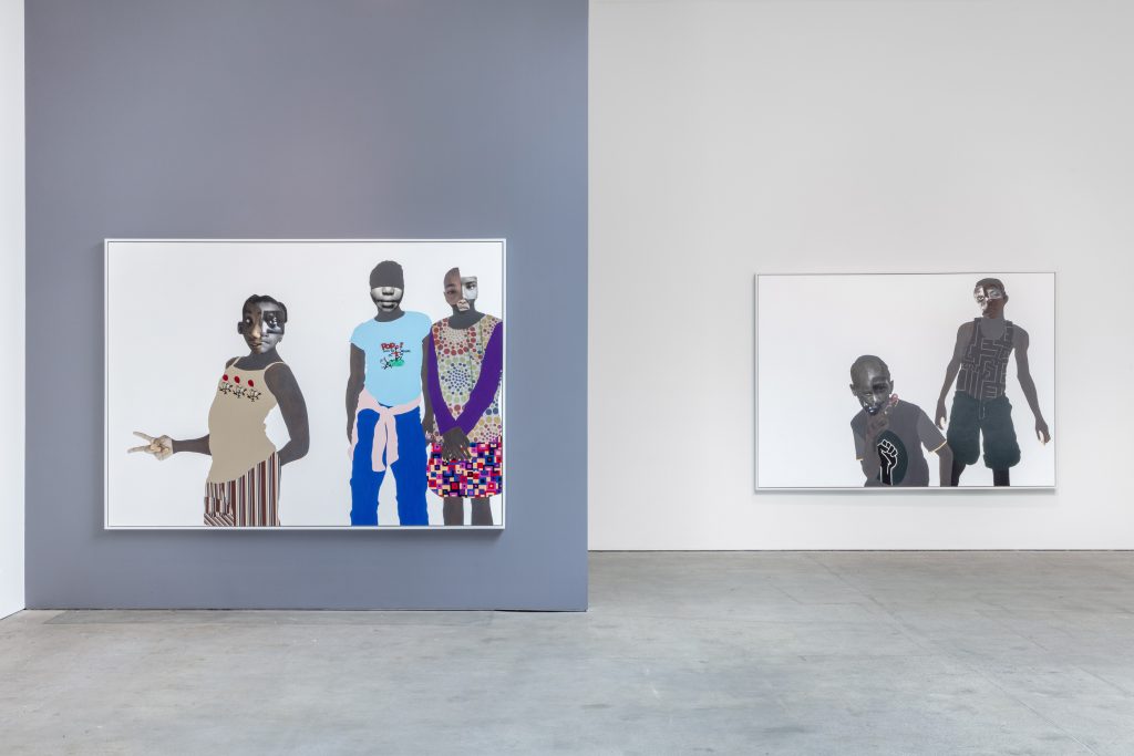 This image illustrates a link to the exhibition titled Deborah Roberts in Artillery