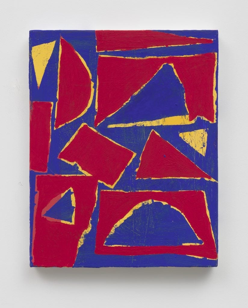 Nick Aguayo “fear of fear red, yellow, blue,” 2019