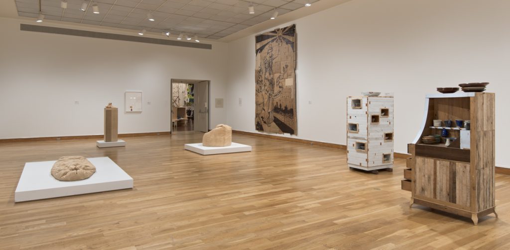 Andrea Bowers, Labour and Wait, 2013, Installation view, Santa Barbara Museum of Art; Photo: Brian Forrest