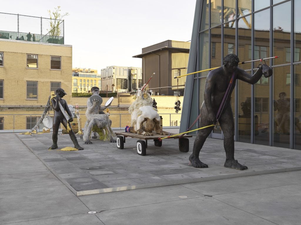 Nicole Eisenman, "Procession" in the Whitney Biennial (May 17–September 22, 2019) Installation view