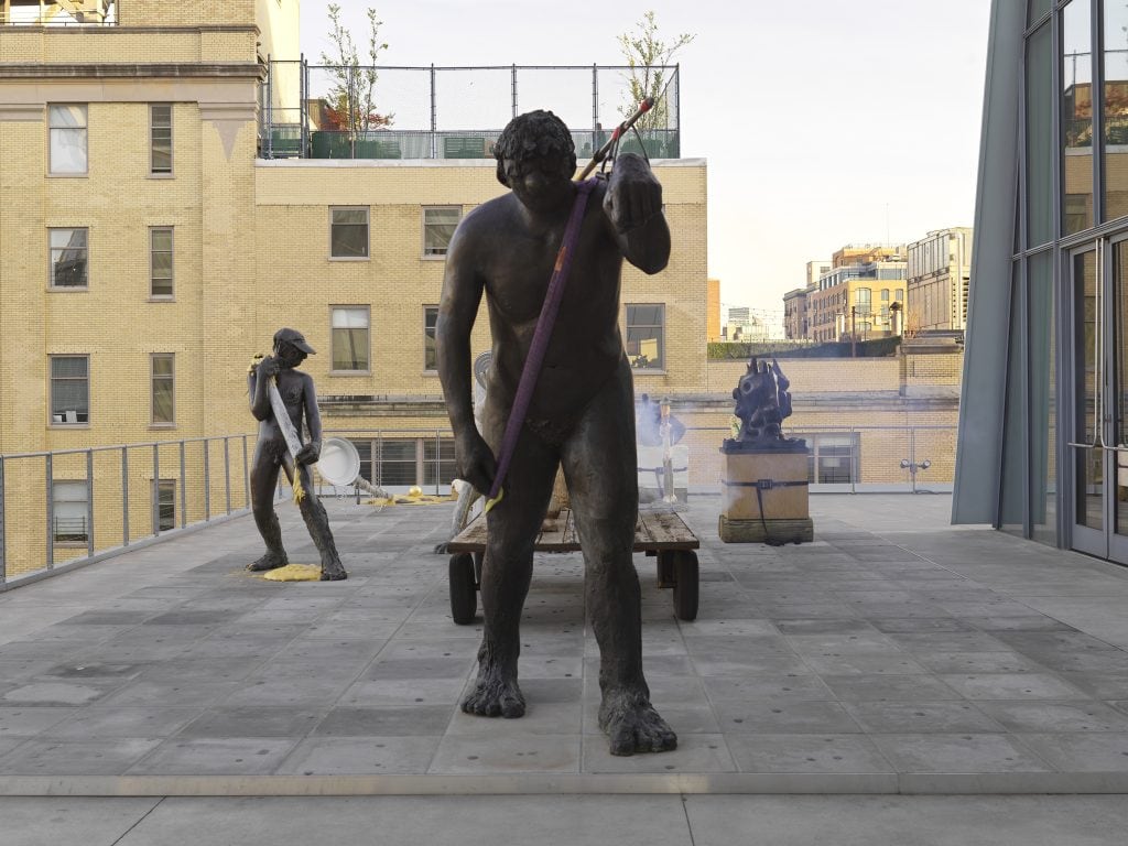 Nicole Eisenman, "Procession" in the Whitney Biennial (May 17–September 22, 2019) Installation view