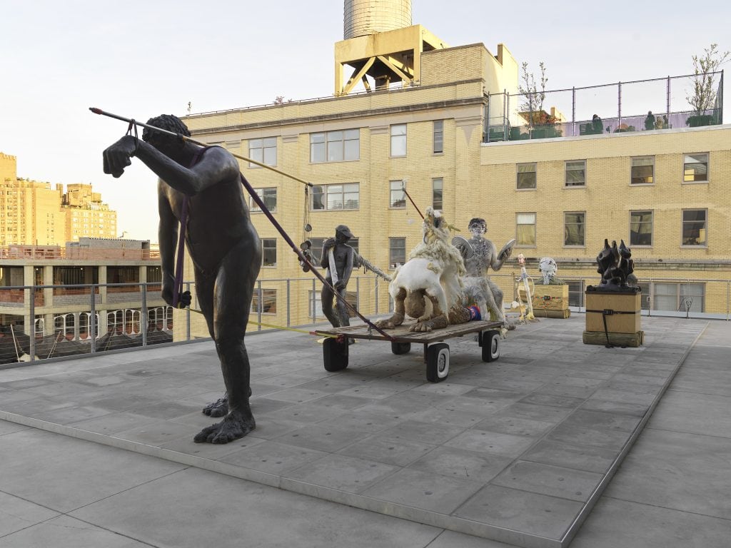 Nicole Eisenman, "Procession" in the Whitney Biennial (May 17–September 22, 2019) Installation view Whitney Museum of American Art, New York, NY Photo credit: Object Studies