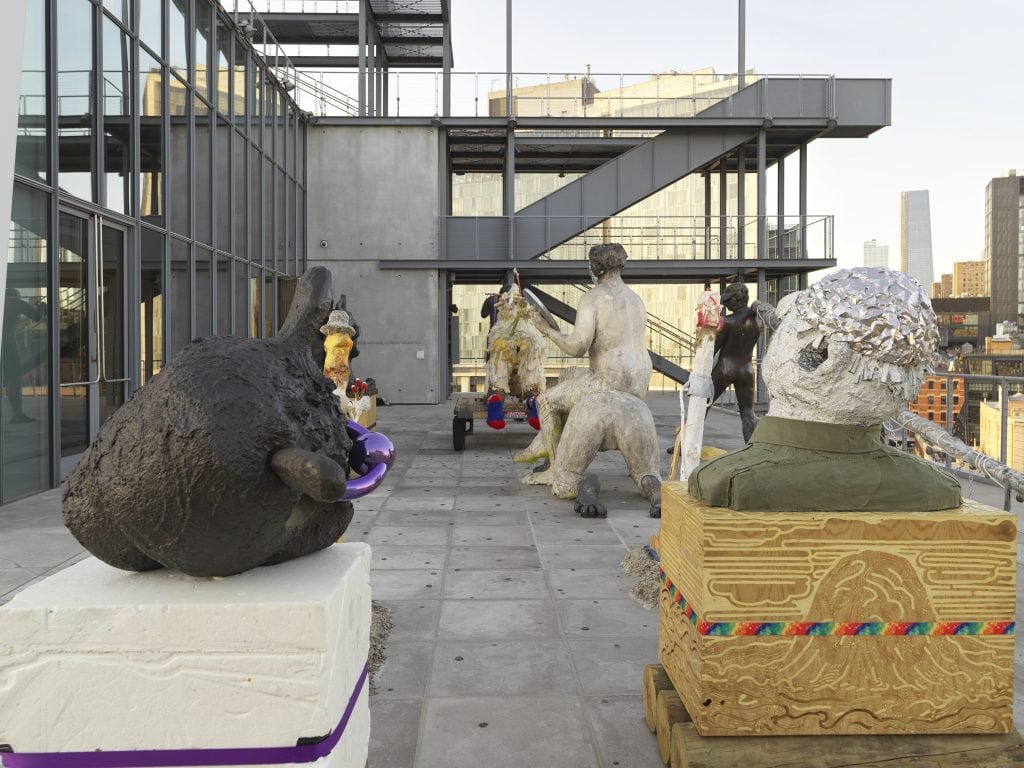 Nicole Eisenman, "Procession" in the Whitney Biennial (May 17–September 22, 2019) Installation view