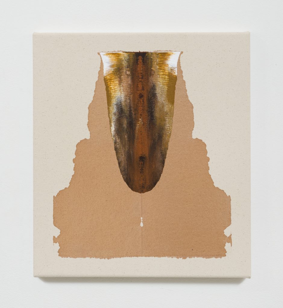 Elizabeth Neel, Of Ungulate, 2015, Acrylic on canvas, 18" H x 16" W (45.72 cm H x 40.64 cm W), Photo cred: Jeff McLane