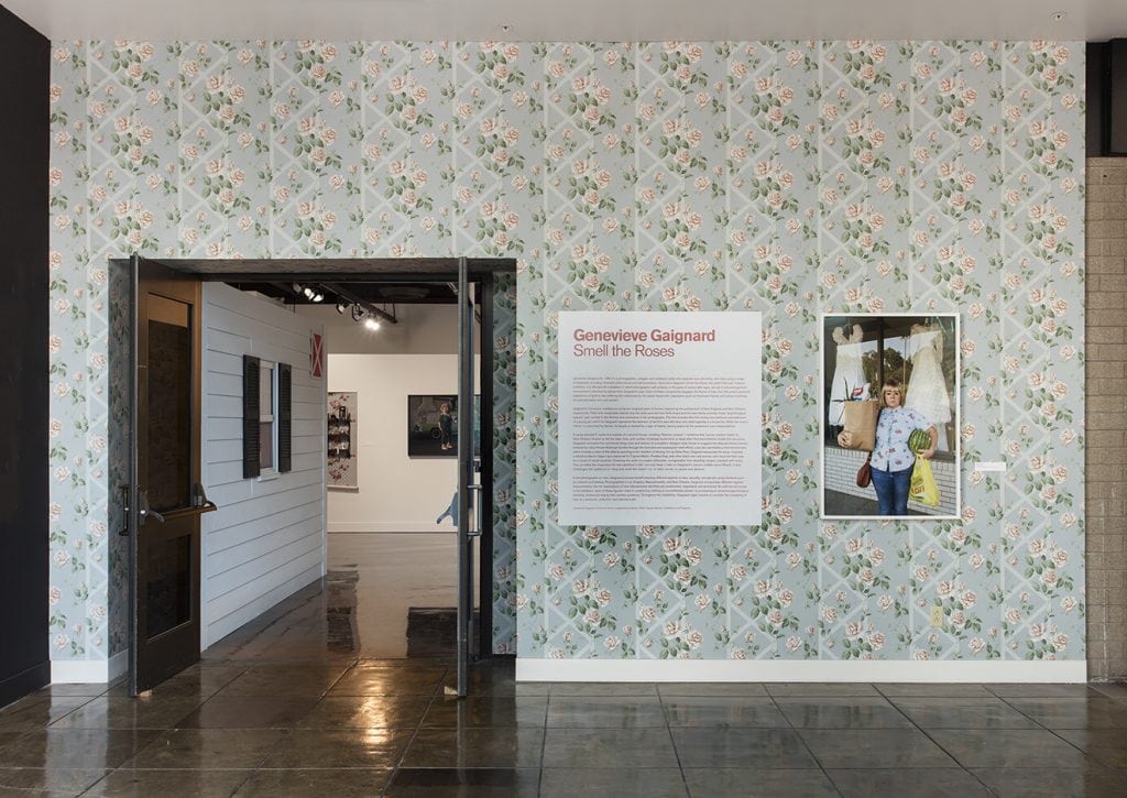 Genevieve Gaignard Installation view, "Genevieve Gaignard: Smell the Roses" at the California African American Museum (October 19, 2016–February 19, 2017)