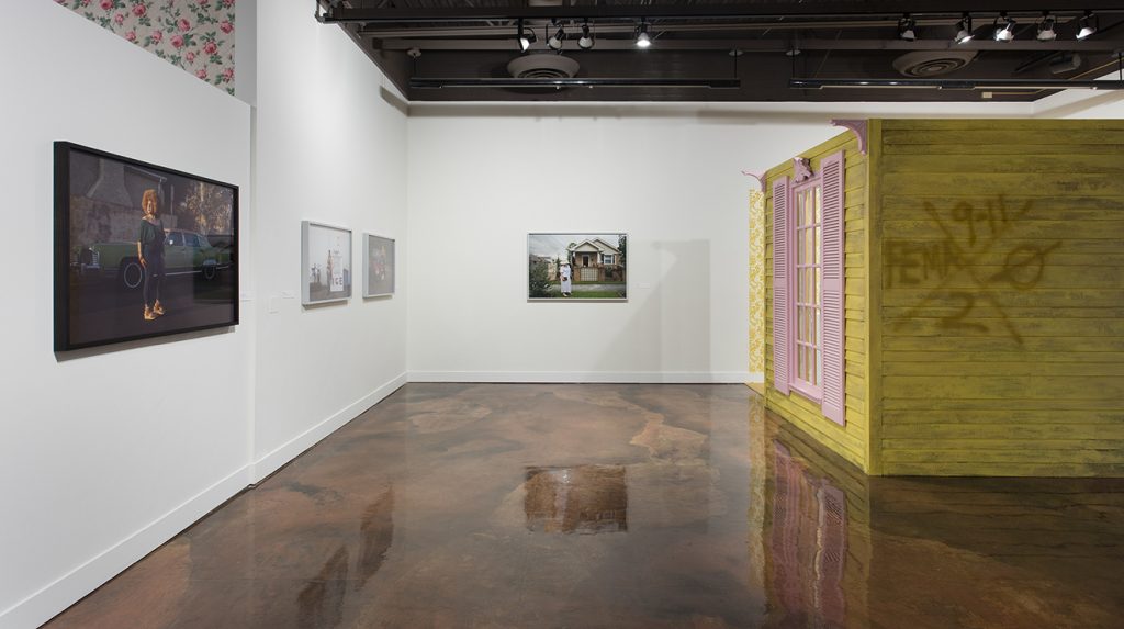 Genevieve Gaignard Installation view, "Genevieve Gaignard: Smell the Roses" at the California African American Museum (October 19, 2016–February 19, 2017)