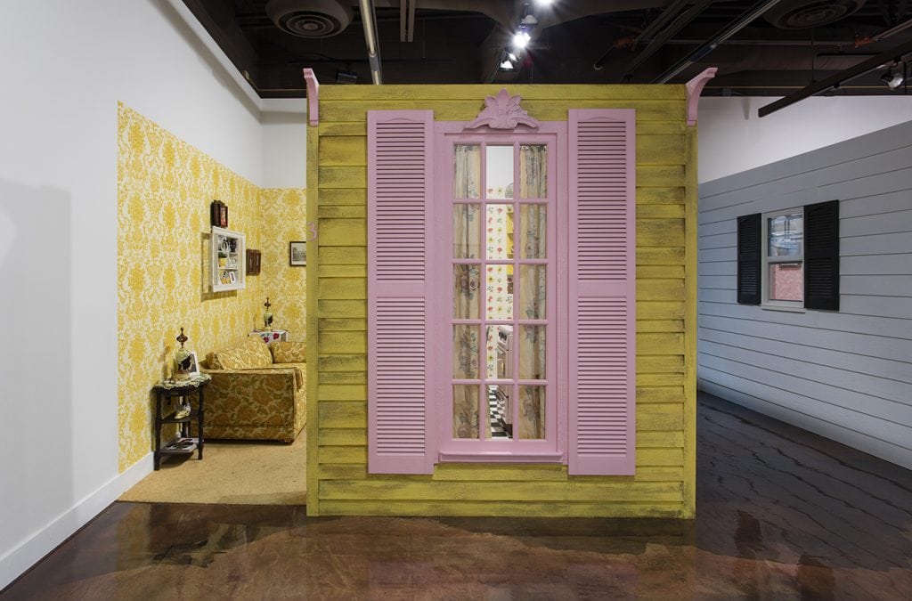 Genevieve Gaignard Installation view, "Genevieve Gaignard: Smell the Roses" at the California African American Museum (October 19, 2016–February 19, 2017)