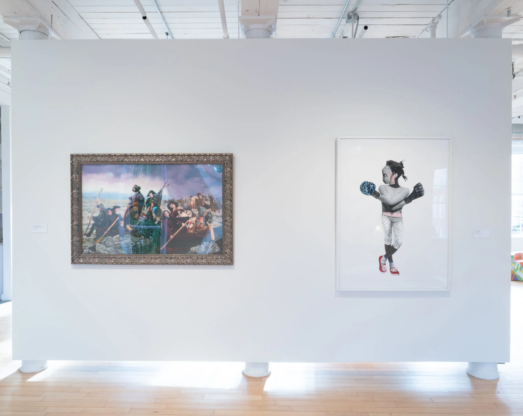 Deborah Roberts Installation view, "Still I Rise" at MASS MOCA (June 15, 2019–May 25, 2020)