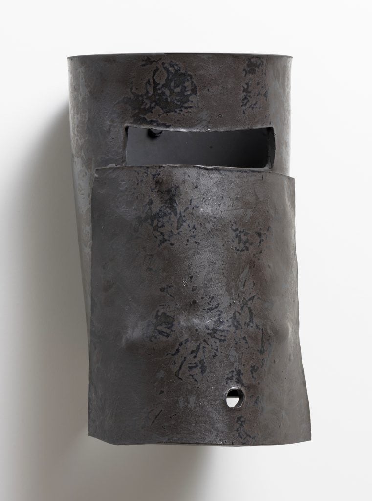 Liz Glynn “Untitled Helmet (after Ned Kelly),” 2019