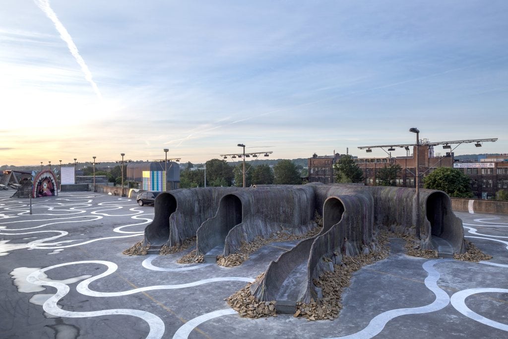 Liz Glynn "Unearthed Underground," 2019, "Fiction" at Bold Tendencies (May 30–September 21, 2019) Installation view Photography: Oskar Proctor