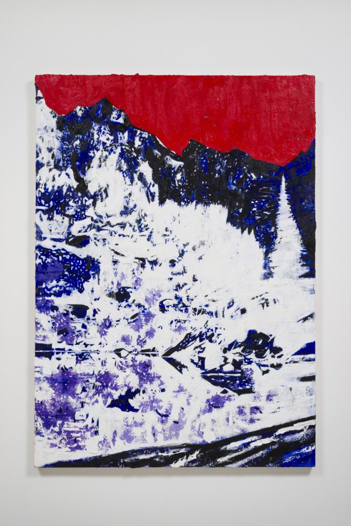 Raffi Kalenderian, Lanascape (Wyoming IV), 2016, Oil and cold wax on canvas, 85" H x 60.50" W (215.9 cm H x 153.67 cm W), Photo cred: Jeff McLane