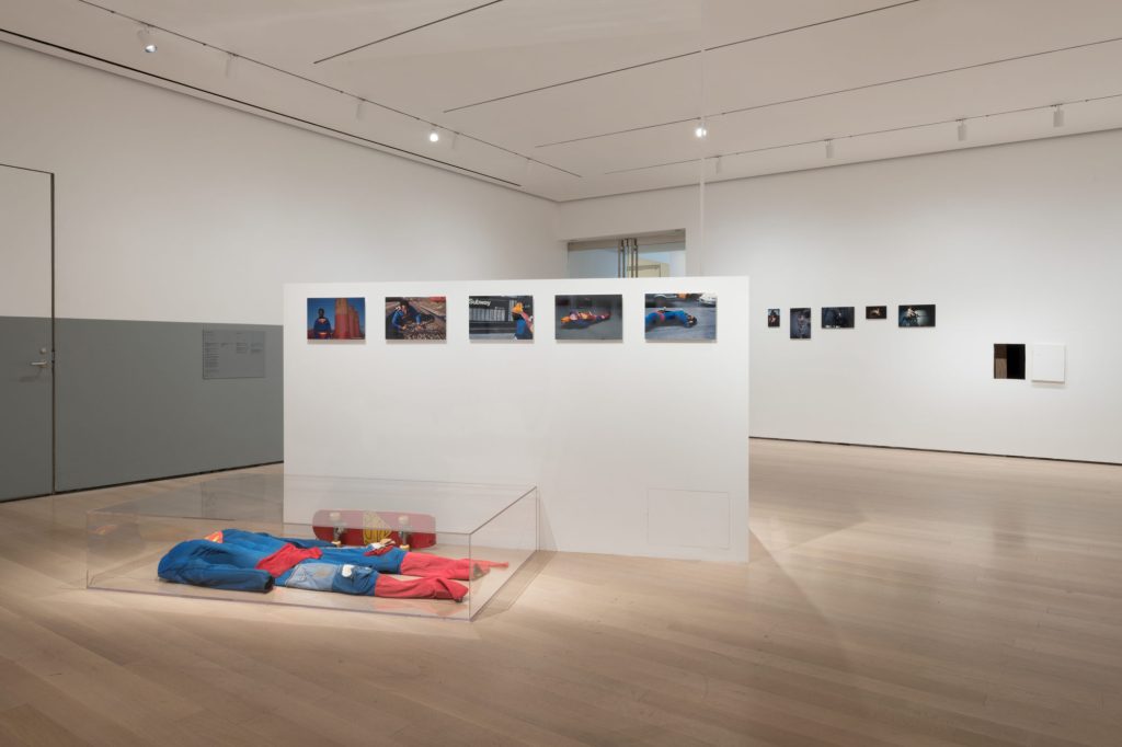Installation view of member: Pope.L, 1978–2001, The Museum of Modern Art, New York, October 21, 2019 – February 1, 2020. © 2019 The Museum of Modern Art. Photo: Martin Seck