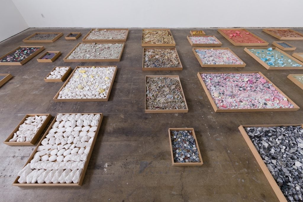 Jedediah Caesar, Rozoj, 2013, Installation view, LAXART, Los Angeles, CA; Photo credit: Michael Underwood