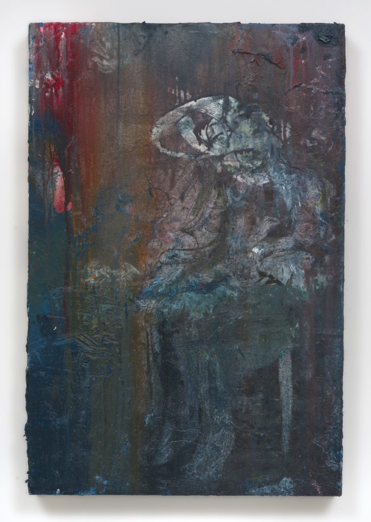 Raffi Kalenderian, Bucky, 2016, Oil, graphite, cold wax on canvas, 36.50" H x 24.50" W (92.71 cm H x 62.23 cm W), Photo cred: Robert Wedemeyer