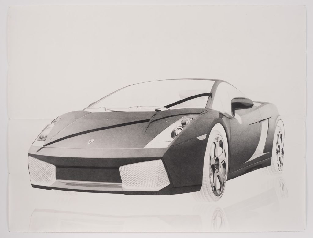 Karl Haendel, Transport, 2013, pencil on paper, 88.5, 12th Biennale de Lyon, September 12, 2013 - January 14, 2014, Courtesy of Susanne Vielmetter Los Angeles Projects, Photo credit: Robert Wedemeyer