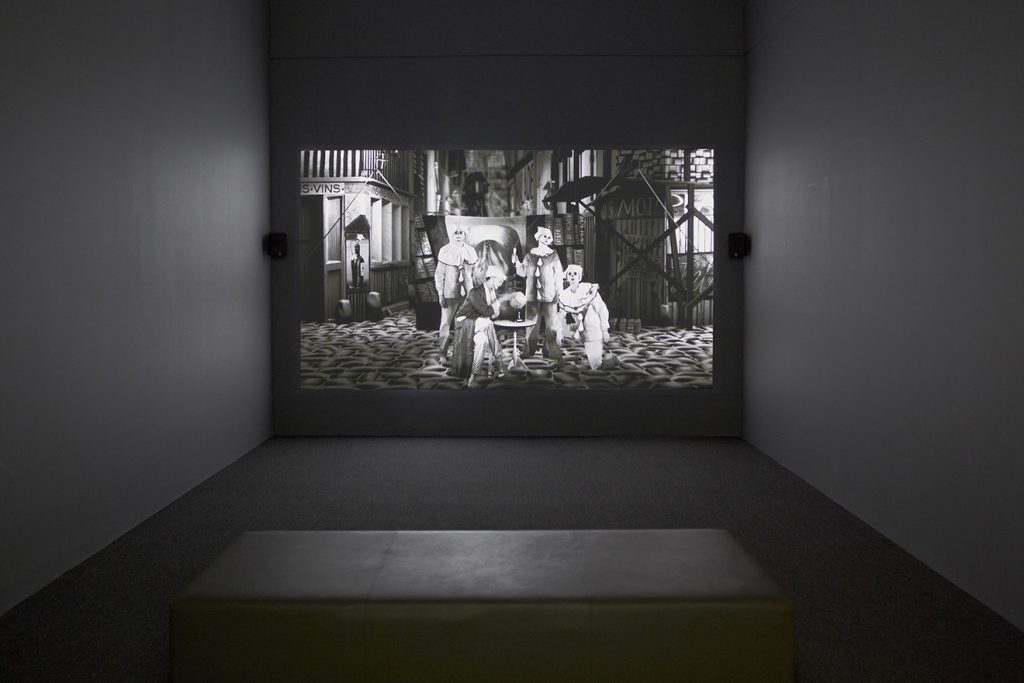 Mary Reid Kelley & Patrick Kelley, Mary Reid Kelley, 2013, Installation view, Institute of Contemporary Art/Boston, July 31-October 27, 2013; Photo credit: Charles Mayer Photography