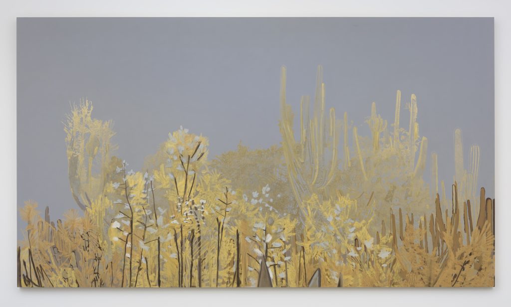 Whitney Bedford, Tender is the Day, 2015, Ink and oil on panel, 78" H x 138" W, Photo cred: Robert Wedemeyer