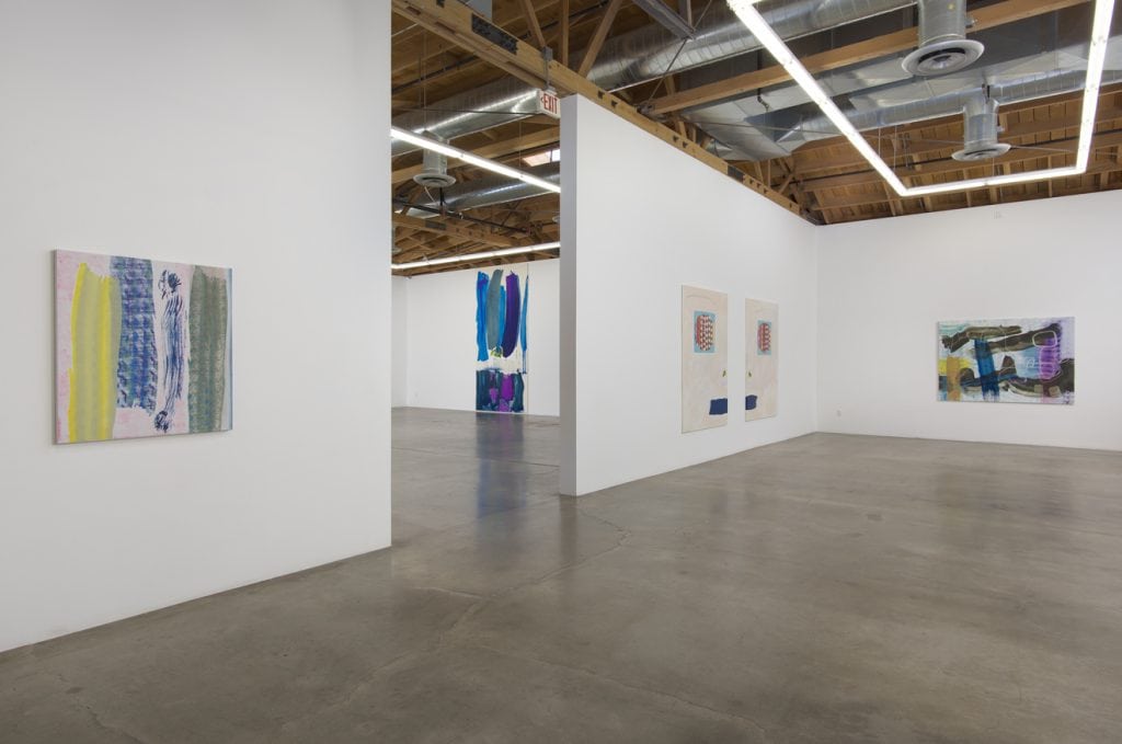 Monique van Genderen, Manufactured Paintings, 2015, Installation view, SVLAP Solo Show, February 21 - April 4, 2015; Photo credit: Robert Wedemeyer