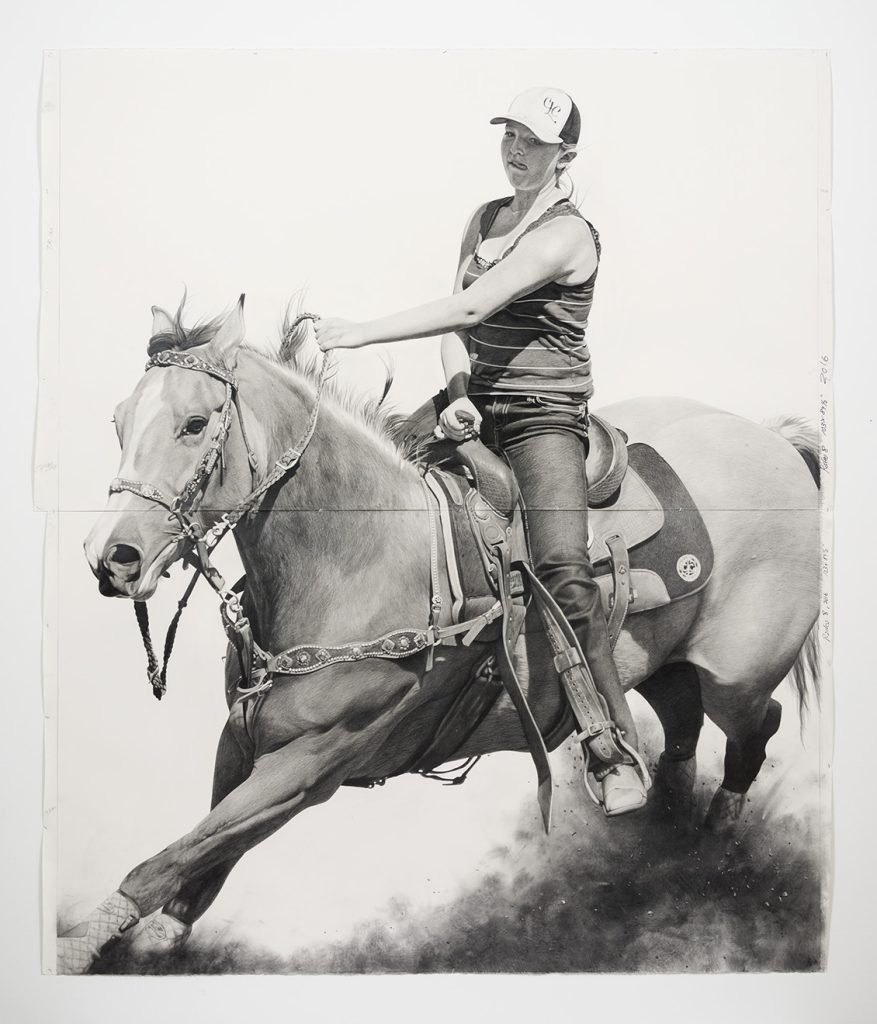 Karl Haendel, Rodeo 8, 2016, Pencil and graphite powder on paper, Photo credit: Jeff McLane, Photo credit: Jeff McLane