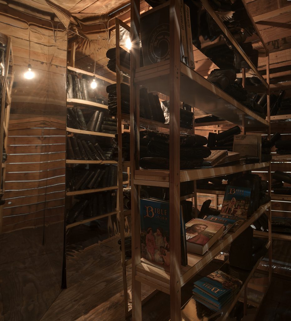 Edgar Arceneaux, "Library of Black Lies," Interior