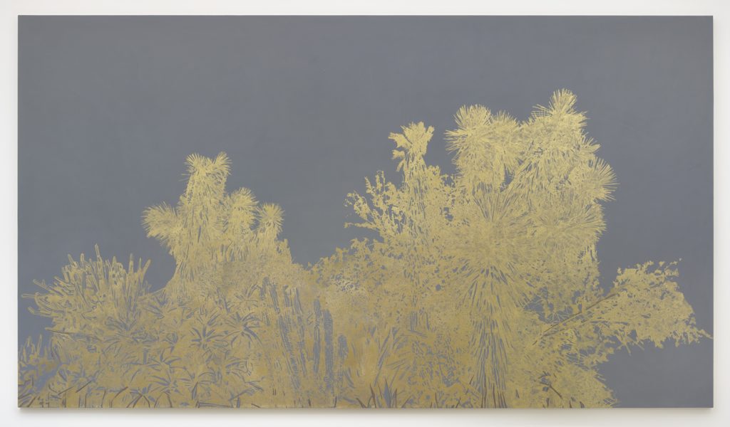 Whitney Bedford, Tender is the Night, 2015, Ink and oil on panel, 78" H x 138" W, Photo cred: Robert Wedemeyer