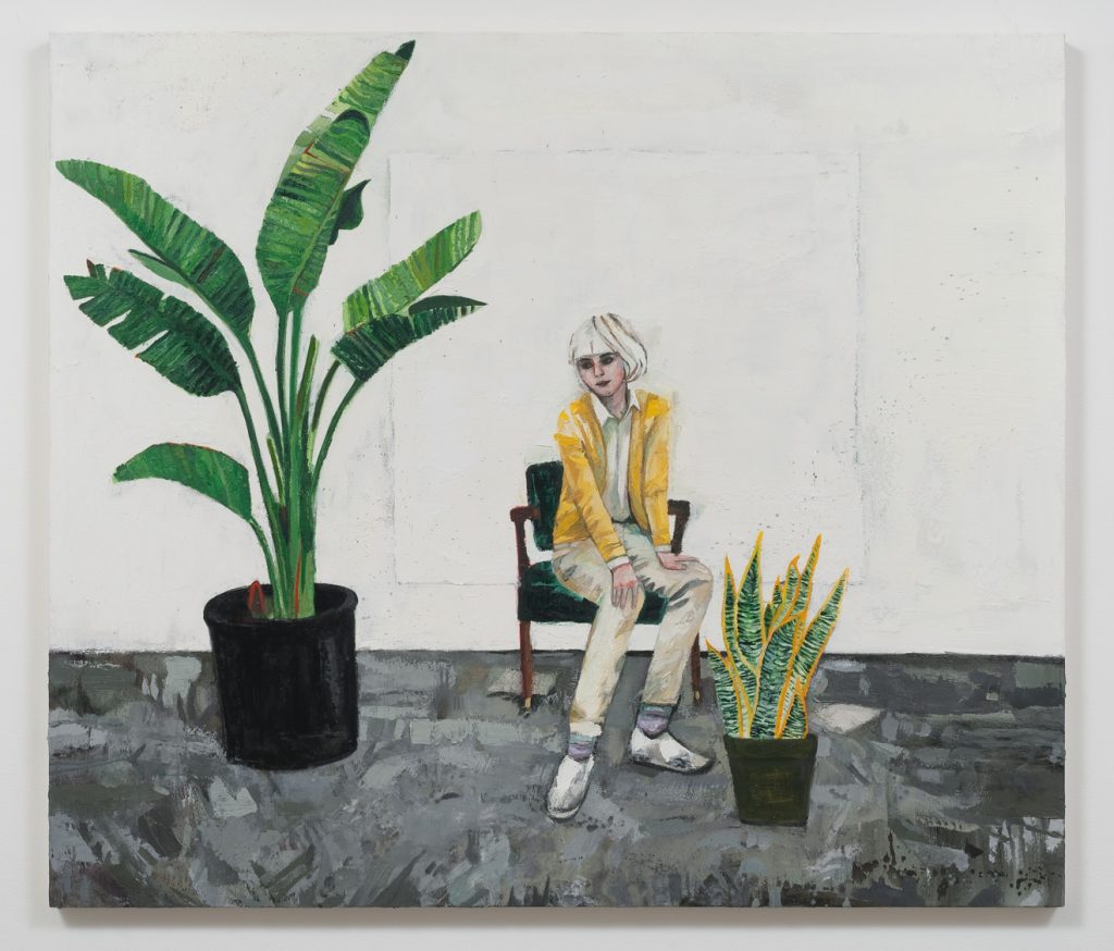 Raffi Kalenderian, Dasha (Plants), 2014, Oil on canvas, 62.25" H x 72" W (158.12 cm H x 182.88 cm W), SVLAP solo exhibition, May 31 - July 5, 2014; Photo credit: Robert Wedemeyer
