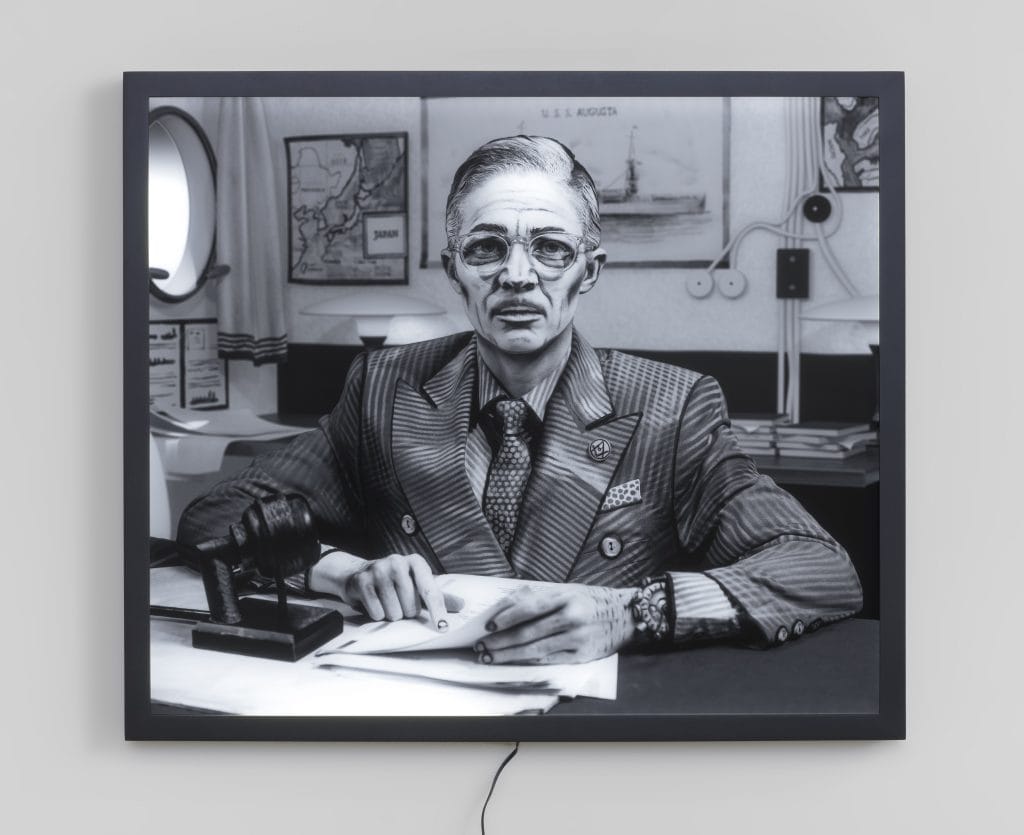 Mary Reid Kelley & Patrick Kelley, Harry S. Truman, 2017, Photograph, transparency on lightbox, 25.5 x 30 x 1.5" [HxWxD] (64.77 x 76.2 x 3.81 cm), Edition 1 of 4, 2 AP