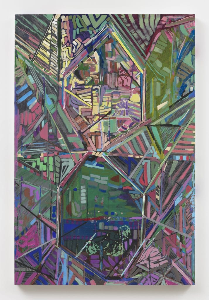 Steve Roden “in and in and up and down below (above),” 2019