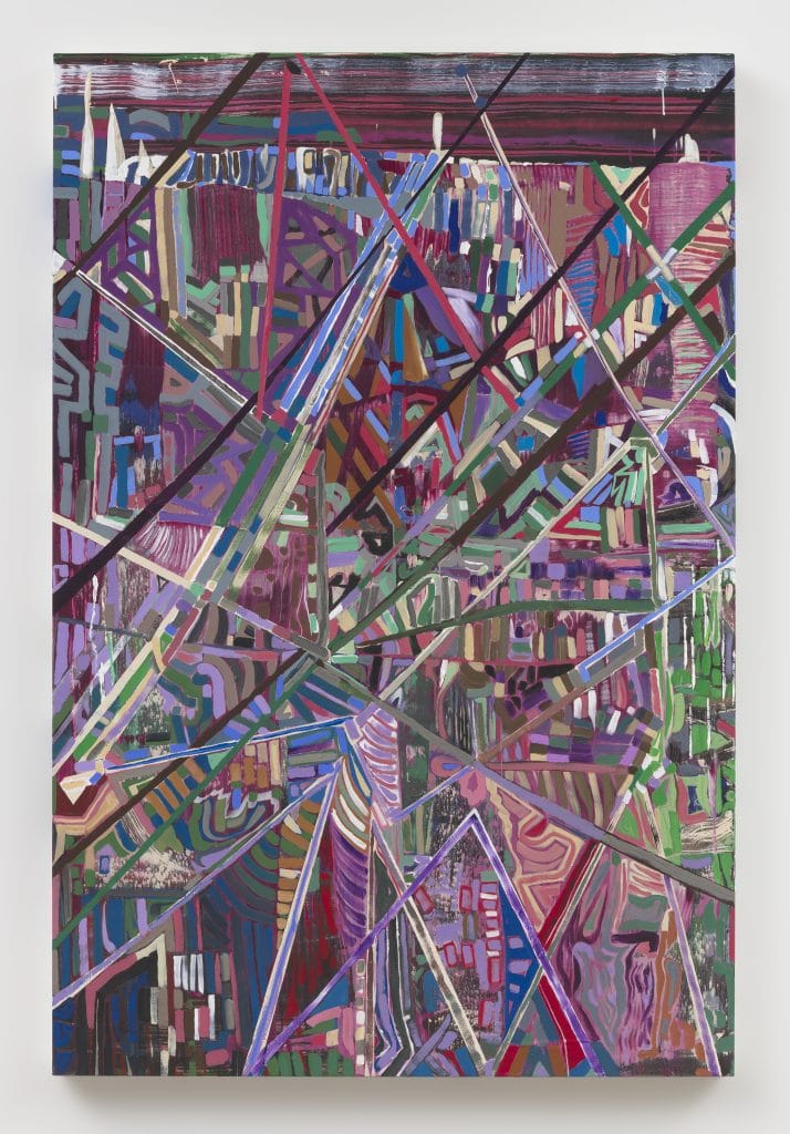 Steve Roden “in and in and up and down below (above),” 2019