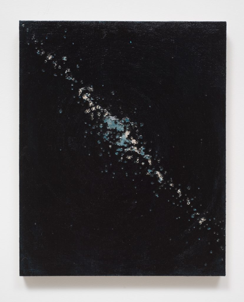 Sean Duffy, I Could Feel the Whole World Turn 'round, 2014, Oil on canvas, 22.25, Photo credit: Robert Wedemeyer