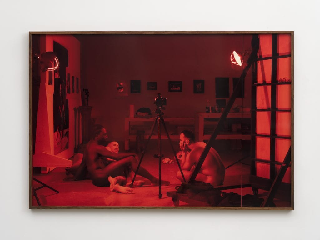 Paul Mpagi Sepuya “Dark Room Studio Mirror (0X5A4052),” 2022