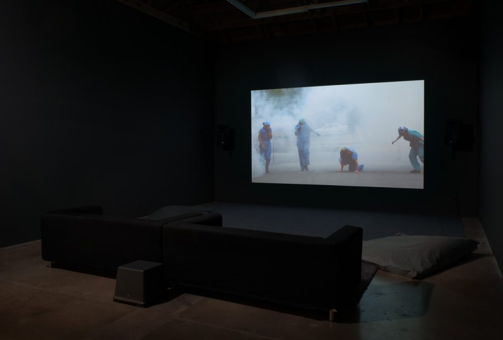 Stanya Kahn, Don't Go Back To Sleep, 2014, HD video with stereo sound, TRT 74 minutes, Installation view, SVLAP solo exhibition, April 19 - May 24, 2014