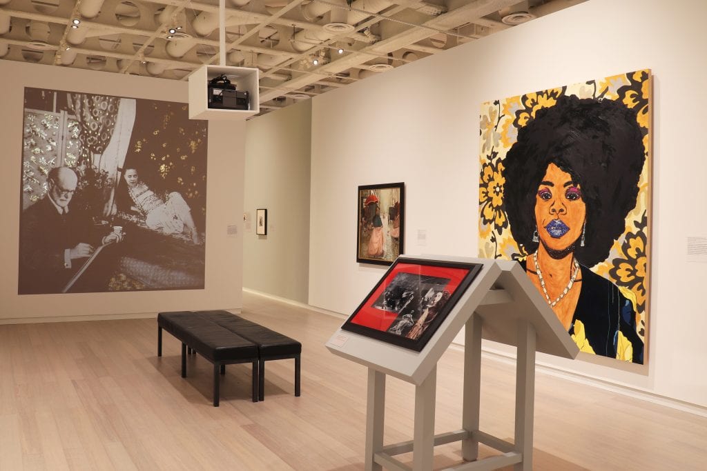 Mickalene Thomas Installation view, "Posing Modernity: The Black Model from Manet and Matisse to Today," Wallach Art Gallery at Columbia University (October 24, 2018–February 10, 2019)