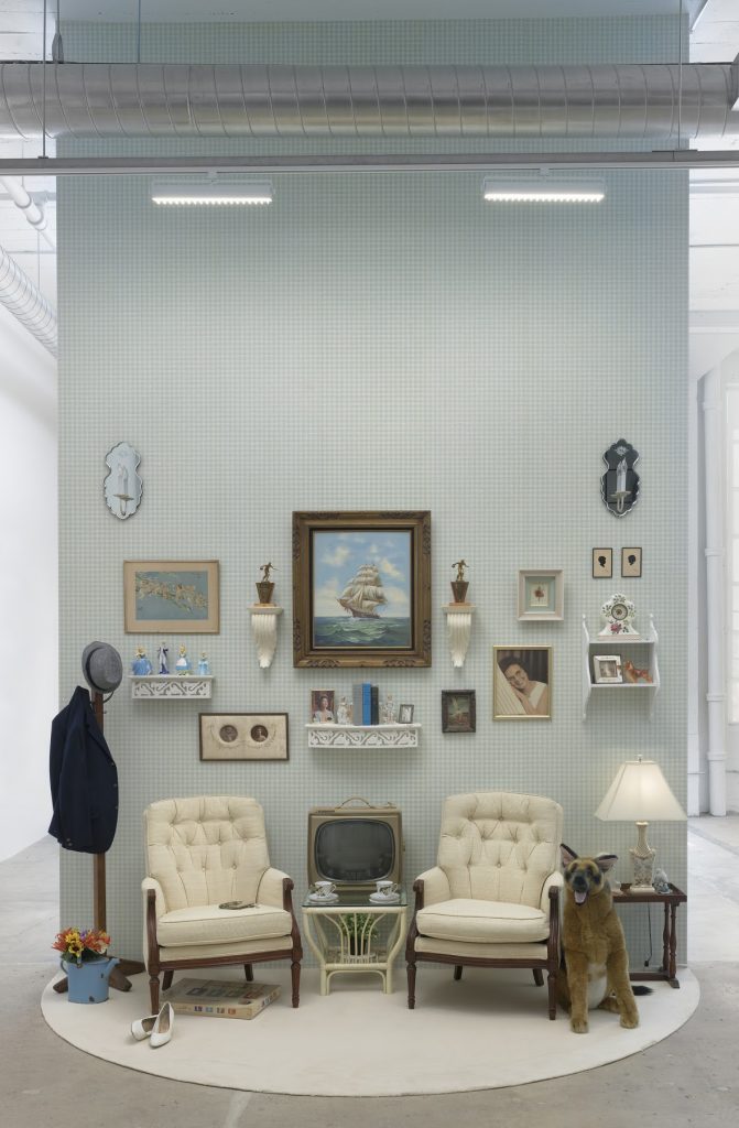 Genevieve Gaignard “Remember This House,” [detail] 2019 Mixed media installation with vintage found objects and furniture 192 x 129 x 80" [HxWxD] (487.68 x 327.66 x 203.2 cm) Inventory #GEN276 Courtesy of the artist and Vielmetter Los Angeles Photo credit: Robert Wedemeyer