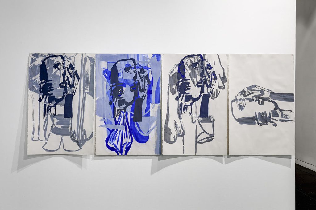 Amy Sillman: The Nervous System Installation view Photo: RCH Documentation Courtesy of The Arts Club of Chicago