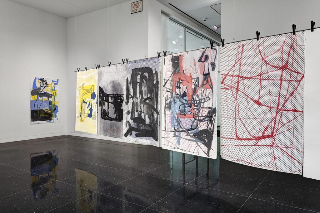 Amy Sillman: The Nervous System Installation view Photo: RCH Documentation Courtesy of The Arts Club of Chicago