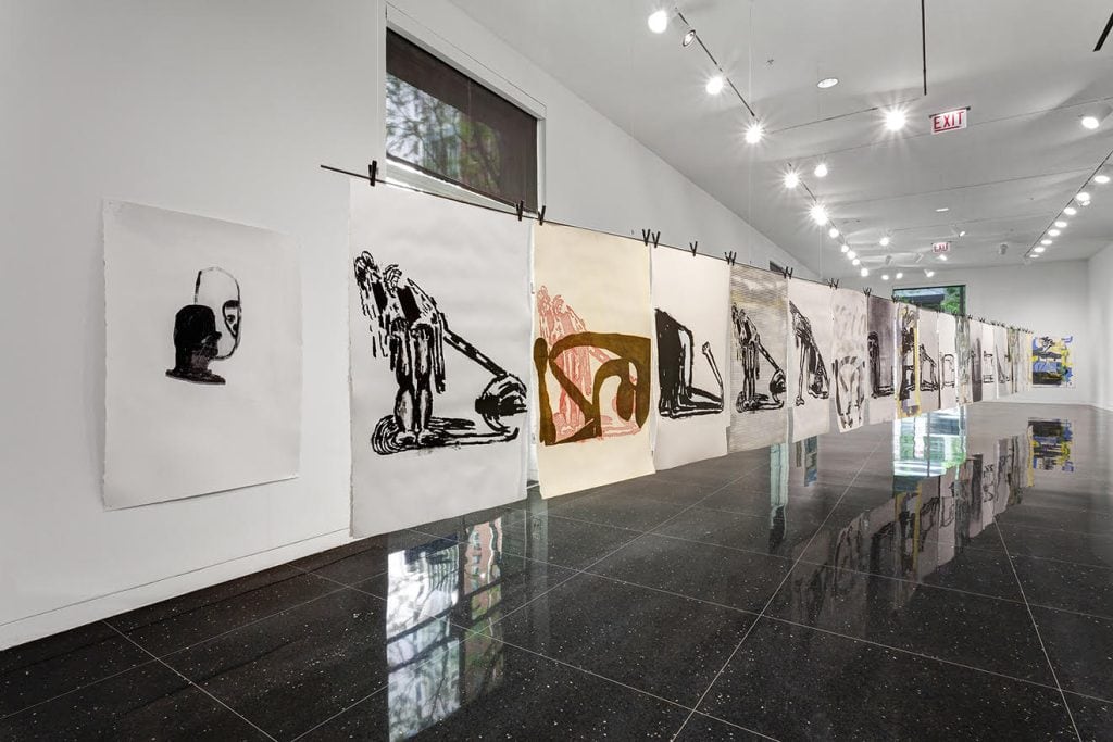 Amy Sillman: The Nervous System Installation view Photo: RCH Documentation Courtesy of The Arts Club of Chicago