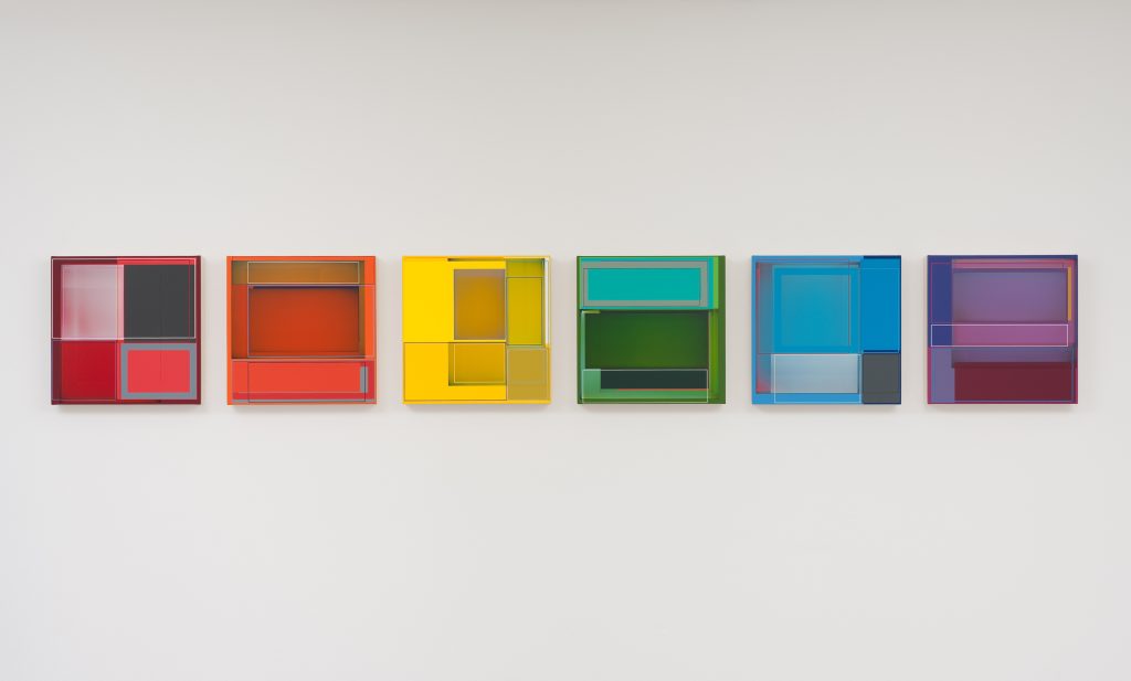 This image illustrates a link to the exhibition titled Patrick Wilson: Evolving Geometries