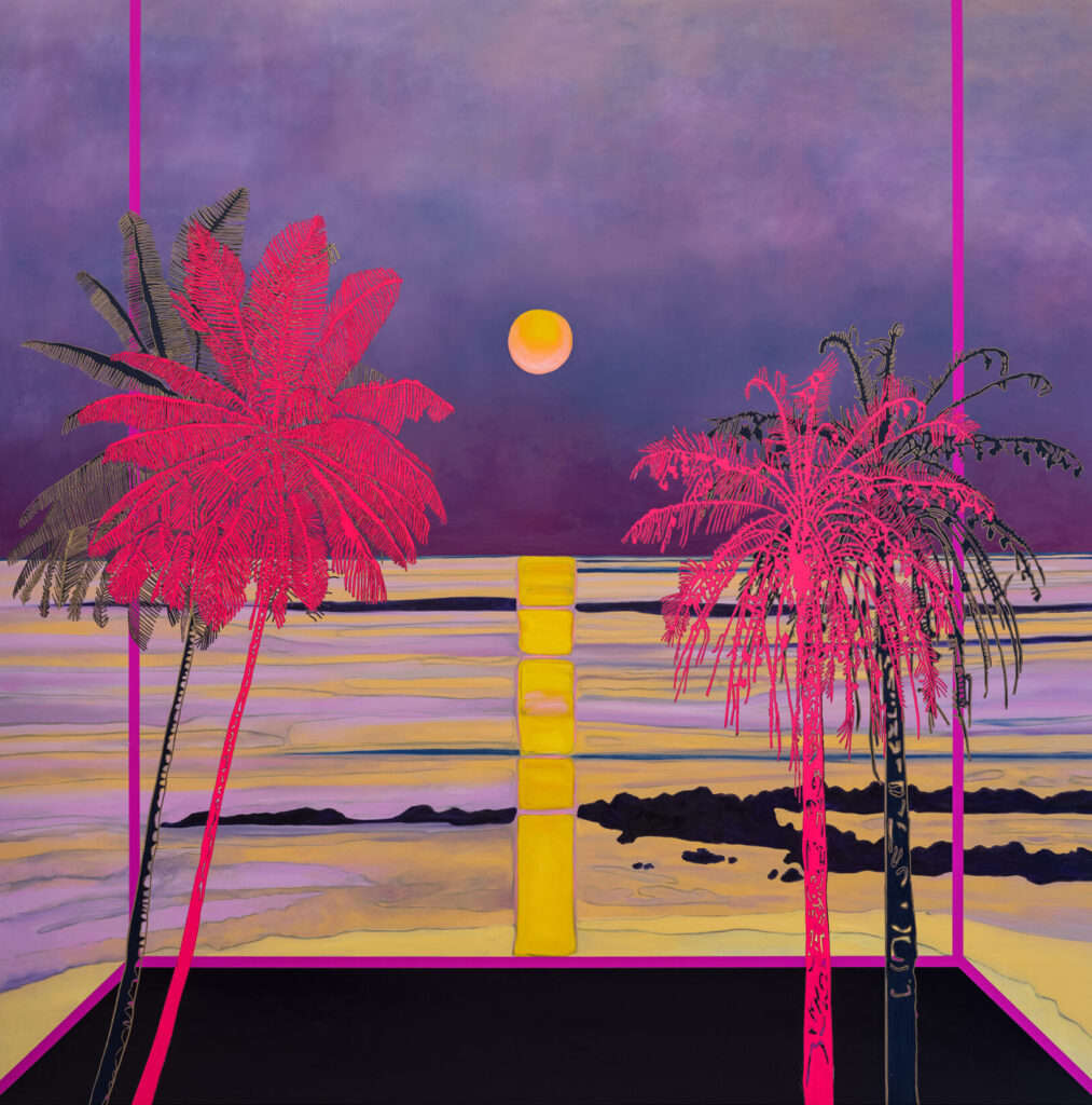 This image illustrates a link to the exhibition titled Whitney Bedford: Sunsetting
