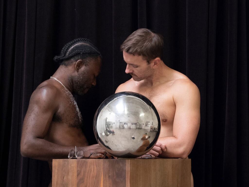 This image illustrates a link to the exhibition titled Opening: Paul Mpagi Sepuya – POSITIONER