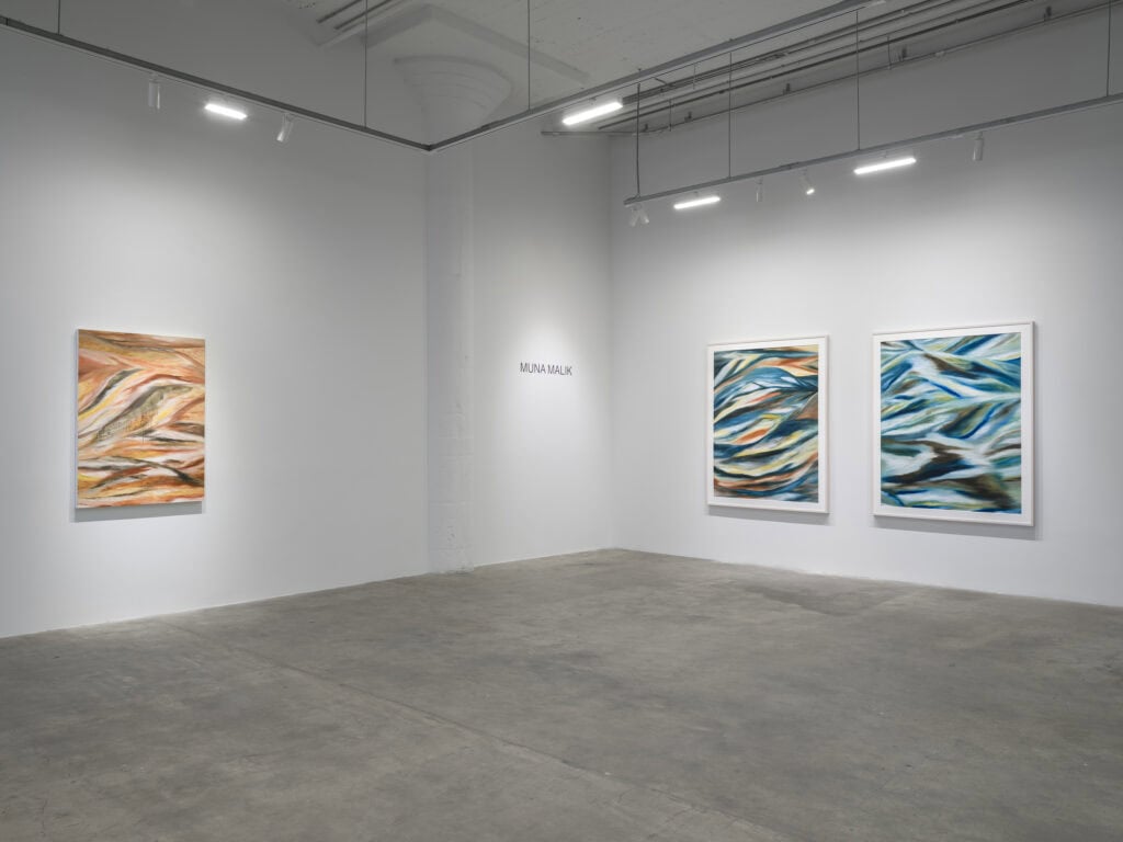 This image illustrates a link to the exhibition titled Muna Malik: Contours of Memory