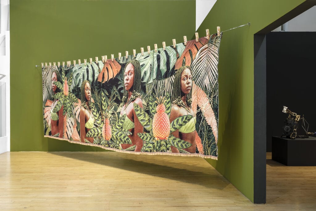 This image illustrates a link to the exhibition titled April Bey in<br><i>Material Prophecies: Craft as Divination</i>