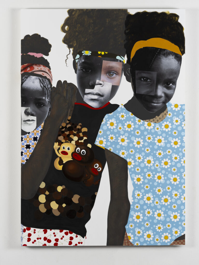 This image illustrates a link to the exhibition titled Deborah Roberts<br><i>Consequences of being</i>