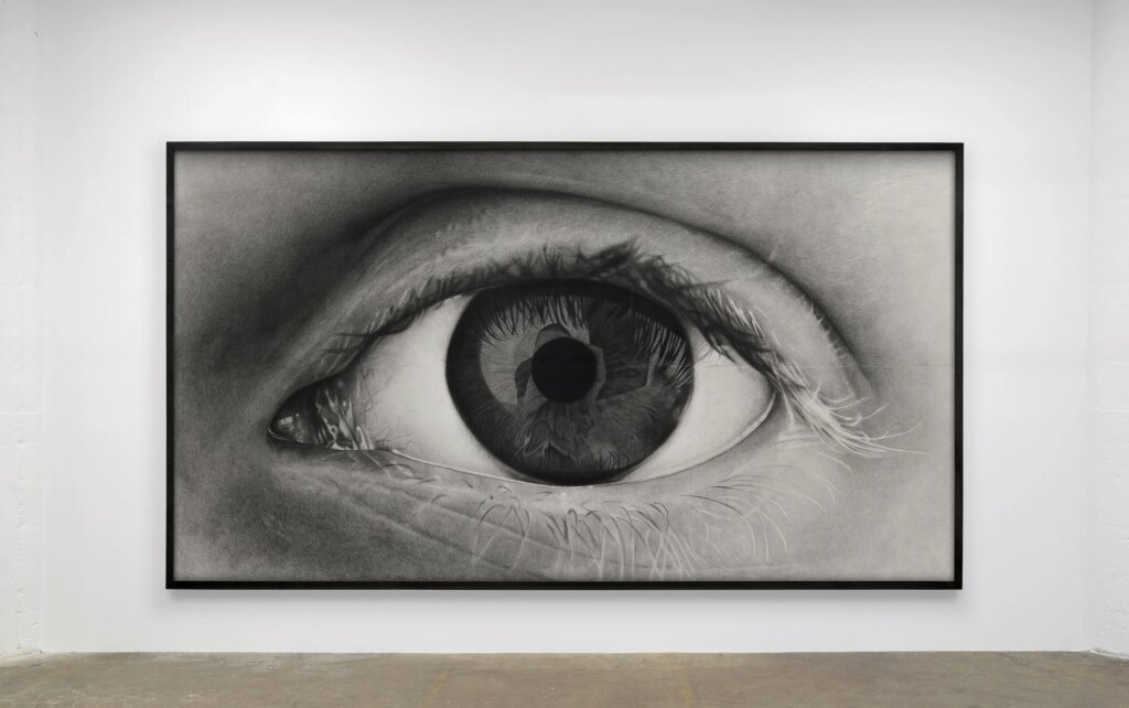 This image illustrates a link to the exhibition titled Karl Haendel: Glass half