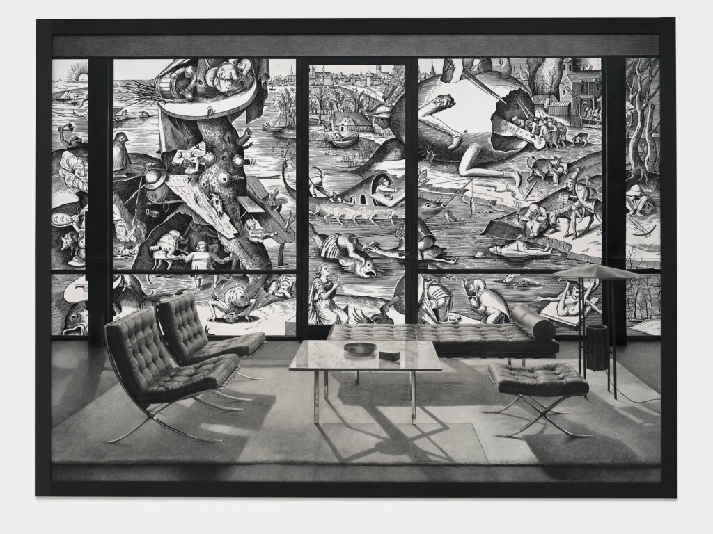 This image illustrates a link to the exhibition titled Karl Haendel 2026 Guggenheim Fellowship for Fine Arts Recipient