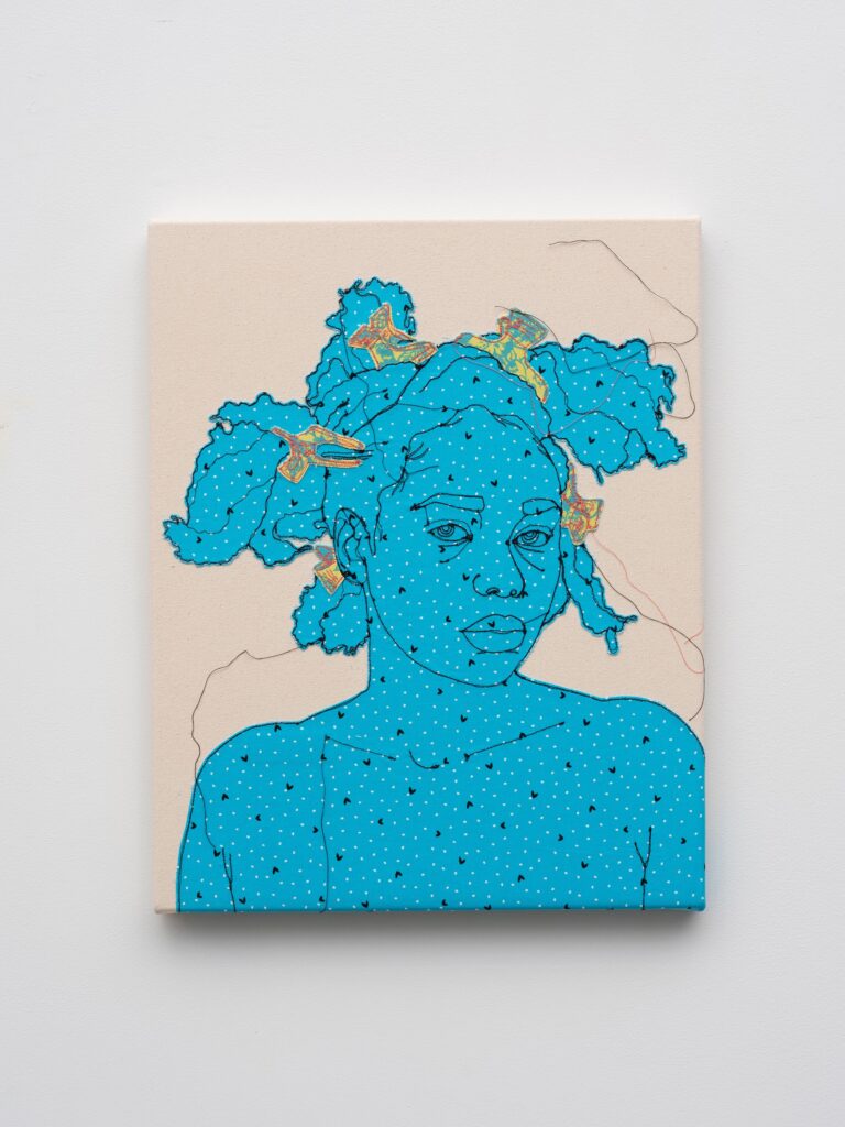 This image illustrates a link to the exhibition titled Gio Swaby in Burnaway Magazine