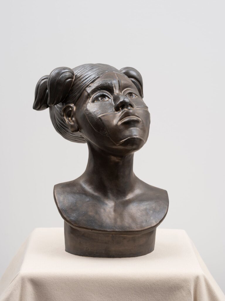 This image illustrates a link to the exhibition titled Deborah Roberts “Consequences of being” Opening at The Everson Museum