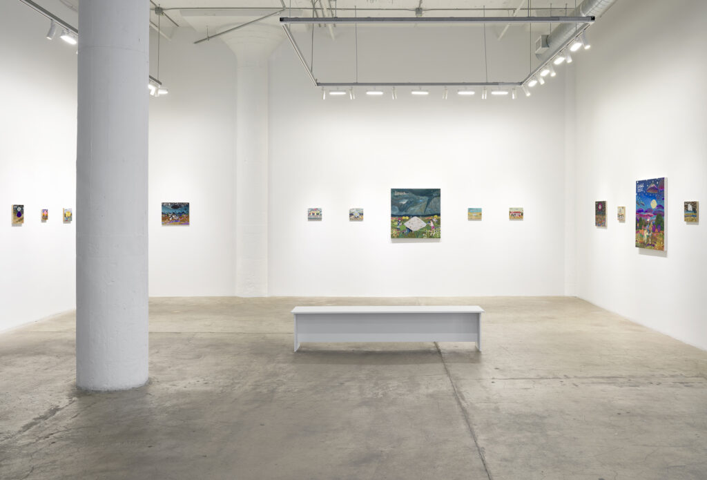 This image illustrates a link to the exhibition titled Esther Pearl Watson: Celestial Road Trip